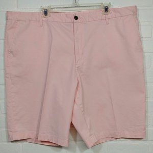 Land's End men's pink flat front shorts with pockets size 46 big man